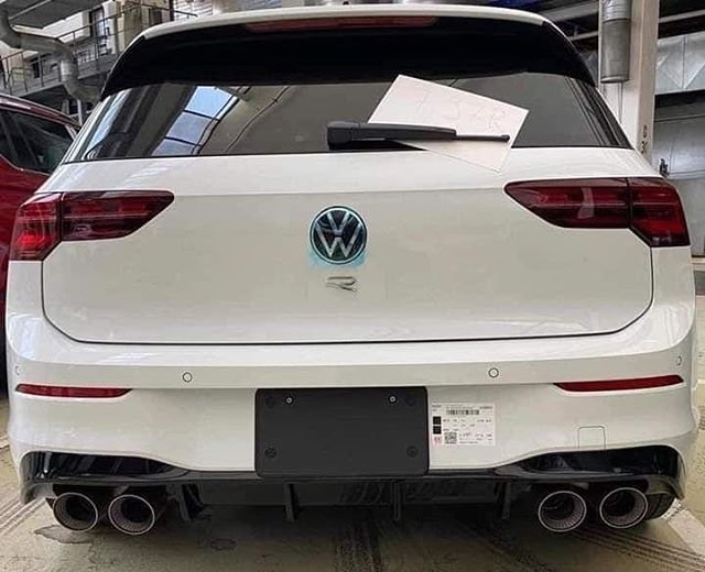 First Leaked Photos Of New Volkswagen Golf R Show Massive Pipes