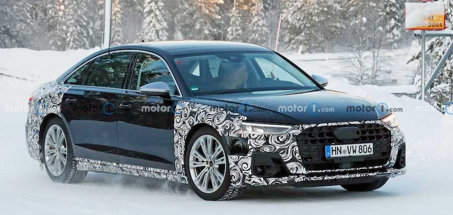 2022 Audi S8 Spied Sporting Quad Exhaust Tips, Little Camouflage