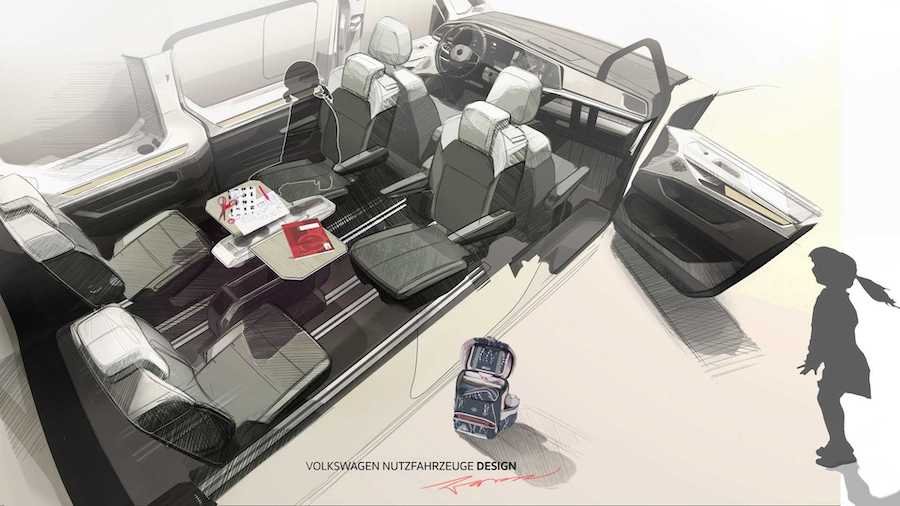 Volkswagen T7 Multivan New Teaser Is All About The Nifty Table